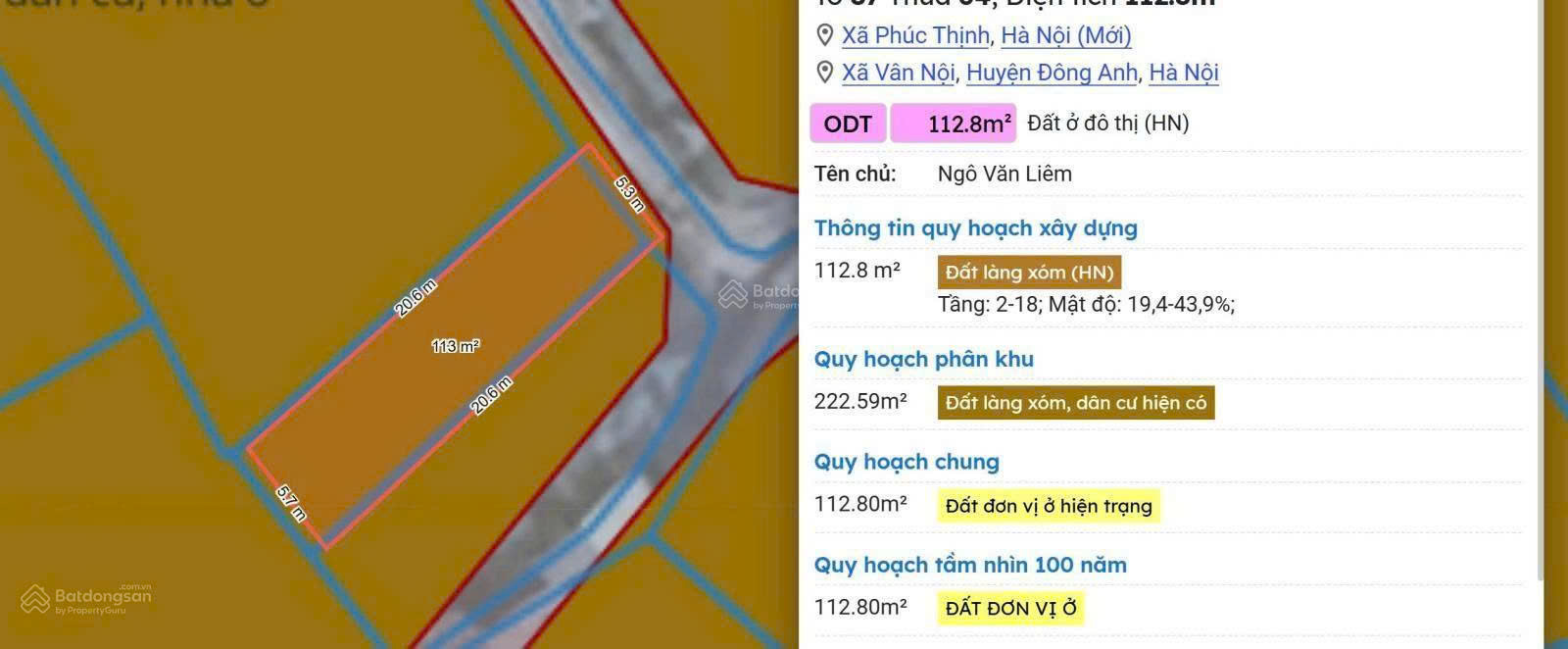 BÁN LÔ ĐẤT 112,6M² GẦN ĐƯỜNG VÂN TRÌ – TIỀM NĂNG KẾT NỐI GIAO THÔNG, GIÁ 7,9 TỶ 16022485