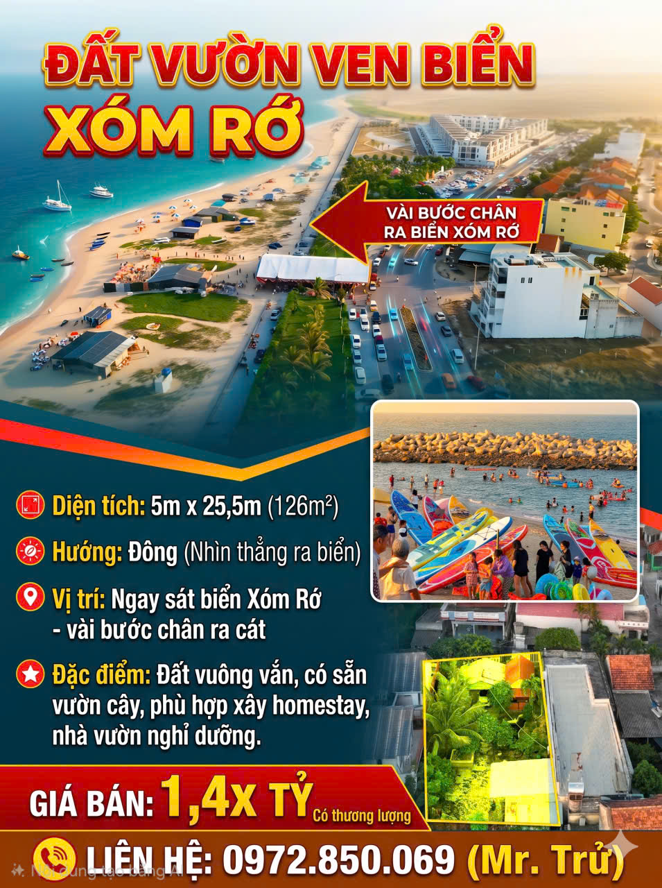 ĐẤT VƯỜN CÓ THỔ CƯ– CHÍNH CHỦ CẦN BÁN 2 LÔ LIỀN KỀ TẠI P.Phú Đông, TP.Tuy Hòa, T.Phú Yên 16022589