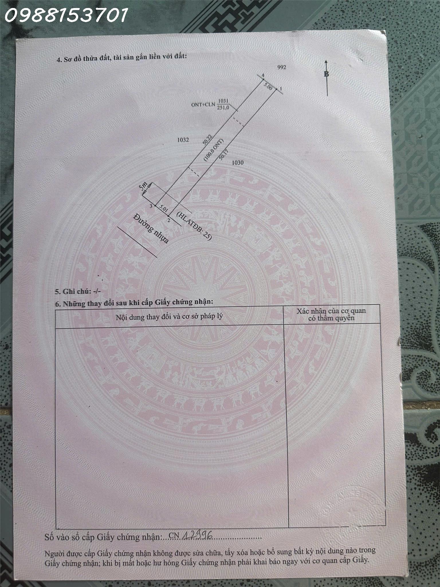 Bán đất đẹp tại Ấp Yên Ngựa, ĐT 744, Định Thành, Dầu Tiếng, 2,55 tỷ, DT 251m2 16022716