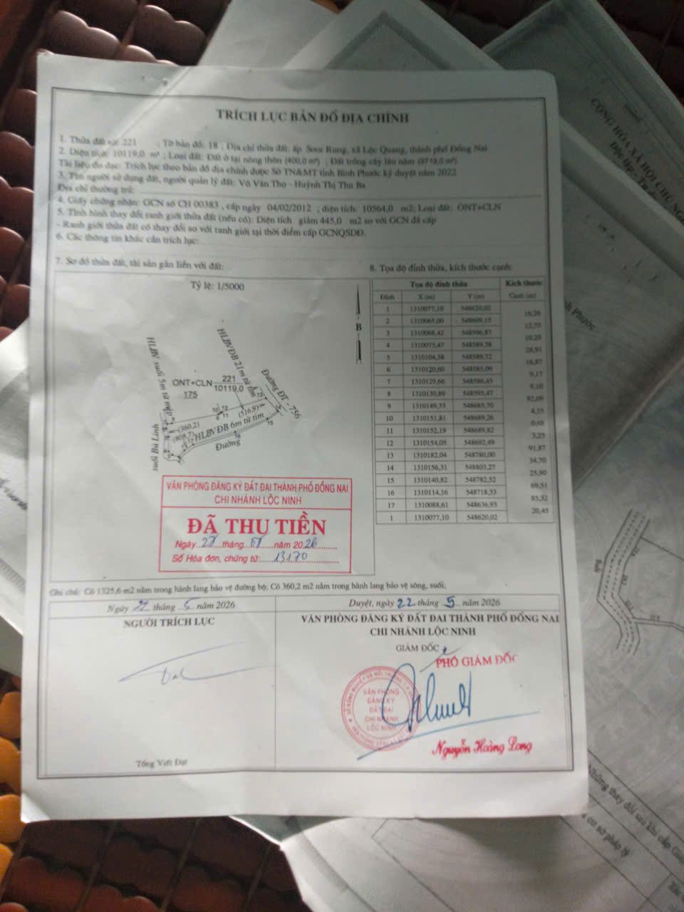 ĐẦU TƯ SINH LỜI – CHÍNH CHỦ CẦN BÁN LÔ ĐẤT 3 MẶT TIỀN DT756, Lộc Phú, Lộc Ninh, Bình Phước 16022821