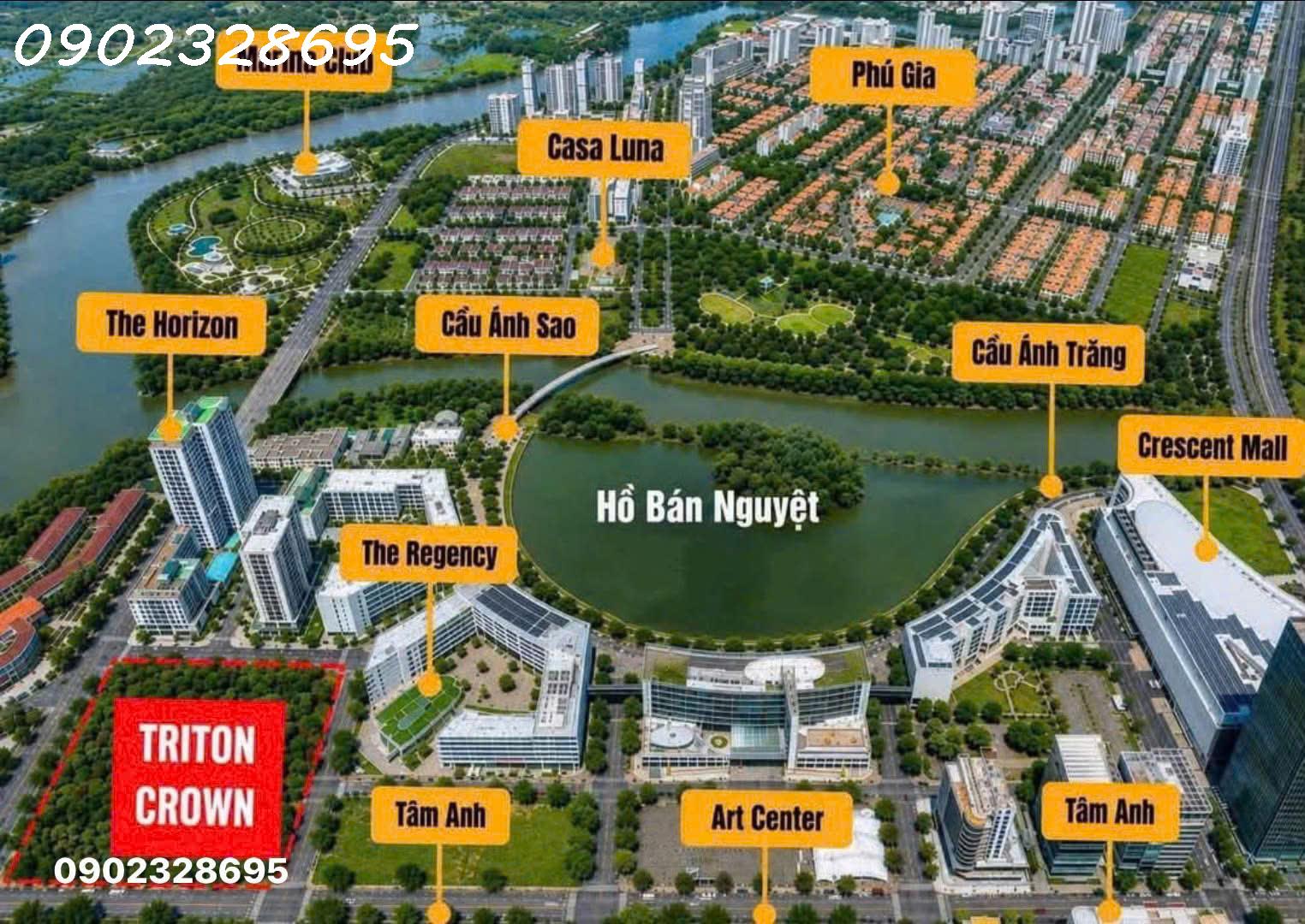 TRITON CROWN PHÚ MỸ HƯNG - MỞ BÁN GIỎ HÀNG ĐẸP VIEW TRỰC DIỆN HỒ BÁN NGUYỆT 16022872