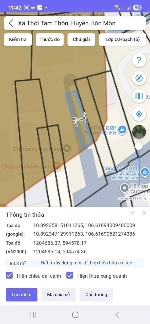 BÁN ĐẤT MẶT TIỀN ĐẶNG THÚC VỊNH – THỚI TAM THÔN – GIÁ CHỈ 6.X TỶ 16022877