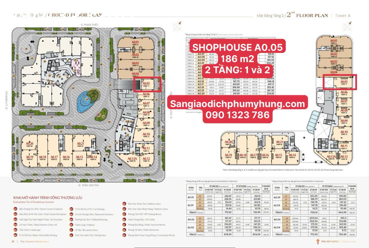 BÁN SHOPHOUSE TẠI HỒ BÁN NGUYỆT PHÚ MỸ HƯNG, MUA TT CDT, SHOP MỚI TT 1%, LS 0%, CK 6%. XEM NGAY 16022880