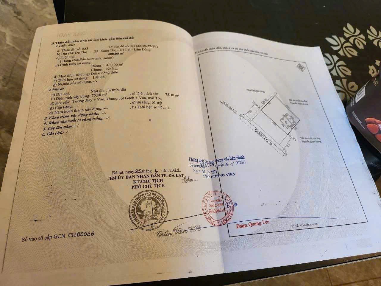 QUỸ ĐẤT HIẾM – BÁN ĐẤT MẶT TIỀN QUỐC LỘ 20, X. Xuân Thọ, TP. Đà Lạt, T. Lâm Đồng 16022968