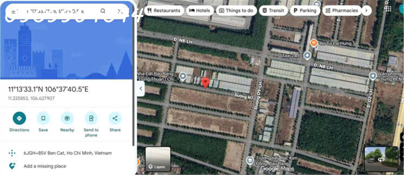 Bán lô đất siêu đẹp tại đường N7, Lai Hưng, Bàu Bàng, DT 150m2, giá đầu tư 16022984