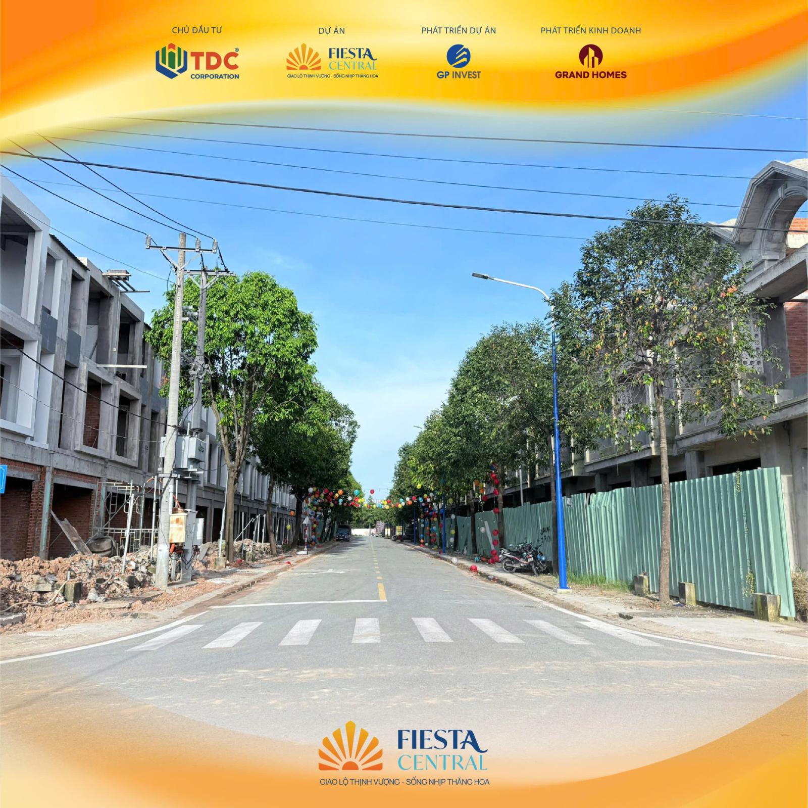 Không Nơi Nào Rẻ Hơn - Chỉ 15 Triệu/m2 Sở Hữu Nhà Phố 3 Tầng Fiesta Central Tại Tp. Mới Bình Dương 16023002