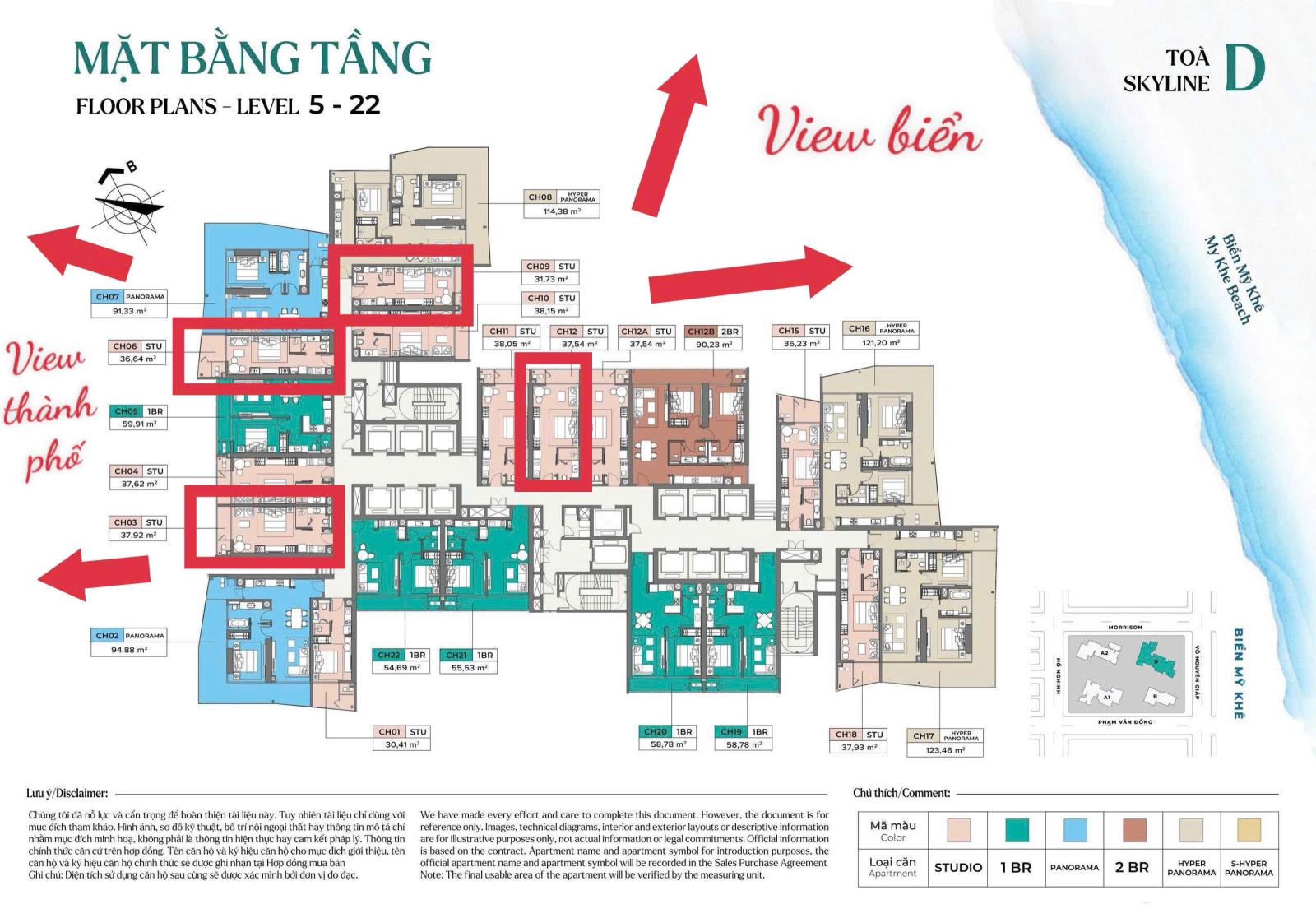 🔥 THE SOLEIL ĐÀ NẴNG – CĂN STUDIO 38M², BAN CÔNG RỘNG VIEW SÔNG HÀN & PHÁO HOA | GIÁ BÁN NHANH 3,7 TỶ 16023096
