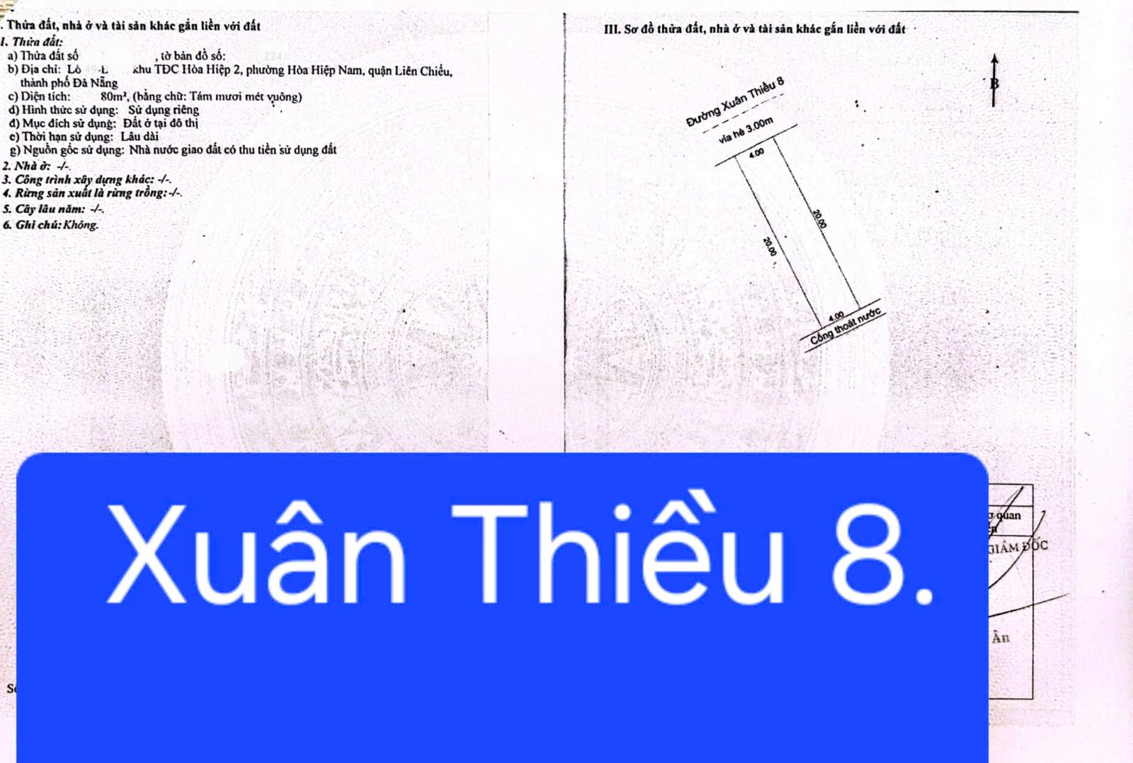 Đất Biển đường 5.5m Xuân Thiều 8 - Kết Nối Làng Vân _ Cảng Liên Chiểu 16023175