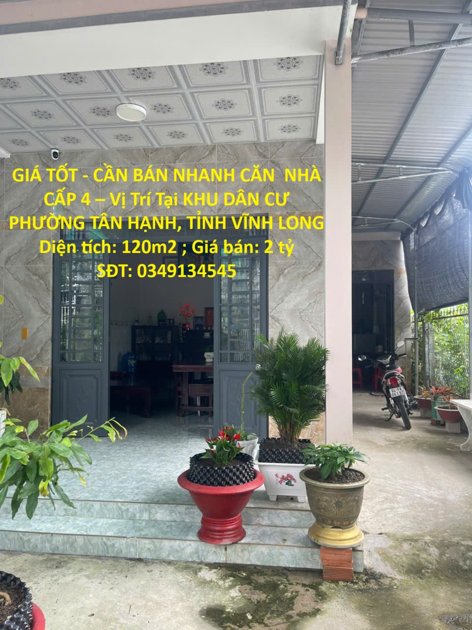 GIÁ TỐT - CẦN BÁN NHANH CĂN  NHÀ CẤP 4 – Vị Trí Tại KHU DÂN CƯ PHƯỜNG TÂN HẠNH, TỈNH VĨNH LONG 16023397