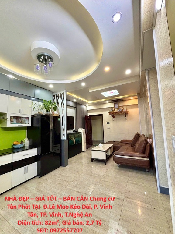 NHÀ ĐẸP – GIÁ TỐT – BÁN CĂN Chung cư Tân Phát TẠI  Đ.Lê Mao Kéo Dài, P. Vinh Tân, TP. Vinh, T.Nghệ 16023432