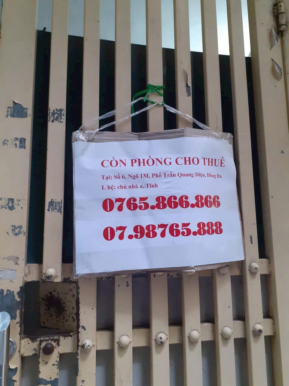 CHÍNH CHỦ CẦN CHO THUÊ TẦNG 2 – PHỐ TRẦN QUANG DIỆU PHƯỜNG Ô CHỢ DỪA  ĐỐNG ĐA, HÀ NỘI 16023618