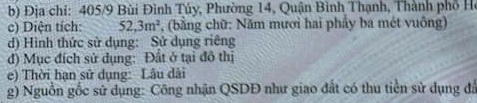 Nhà 1 trệt 3.6x15m, 405/9 Bùi Đình Túy 5.3 tỷ 16023654