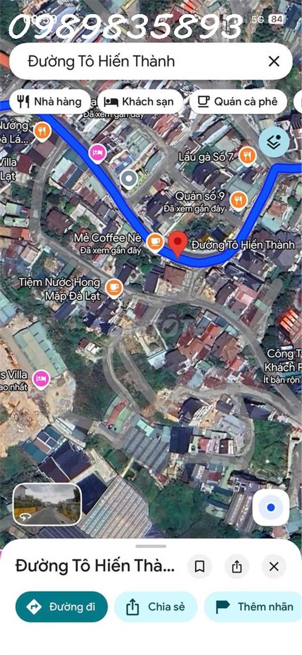 Chuyển nhượng đất mặt tiền đường Tô Hiến Thành P. 3, TP.Đà Lạt, DT 78m2, giá đầu từ 16023870