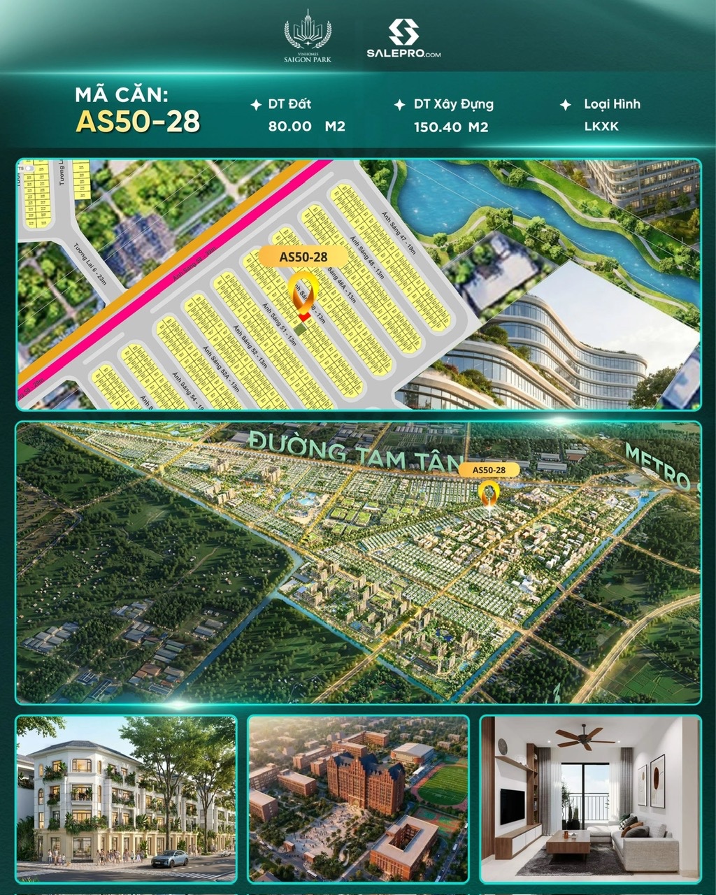 Kính gửi Anh/Chị thông tin căn:🔹 Mã căn: AS50-28 CĂN XẼ KHE VINHOMES HỐC MÔN 16023898