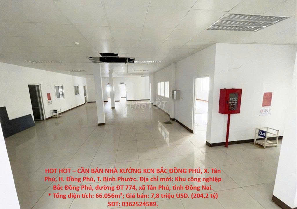 CHUYỂN NHƯỢNG NHÀ XƯỞNG QUY MÔ LỚN TRONG KHU CÔNG NGHIỆP BẮC ĐỒNG PHÚ – BÌNH PHƯỚC 16023960