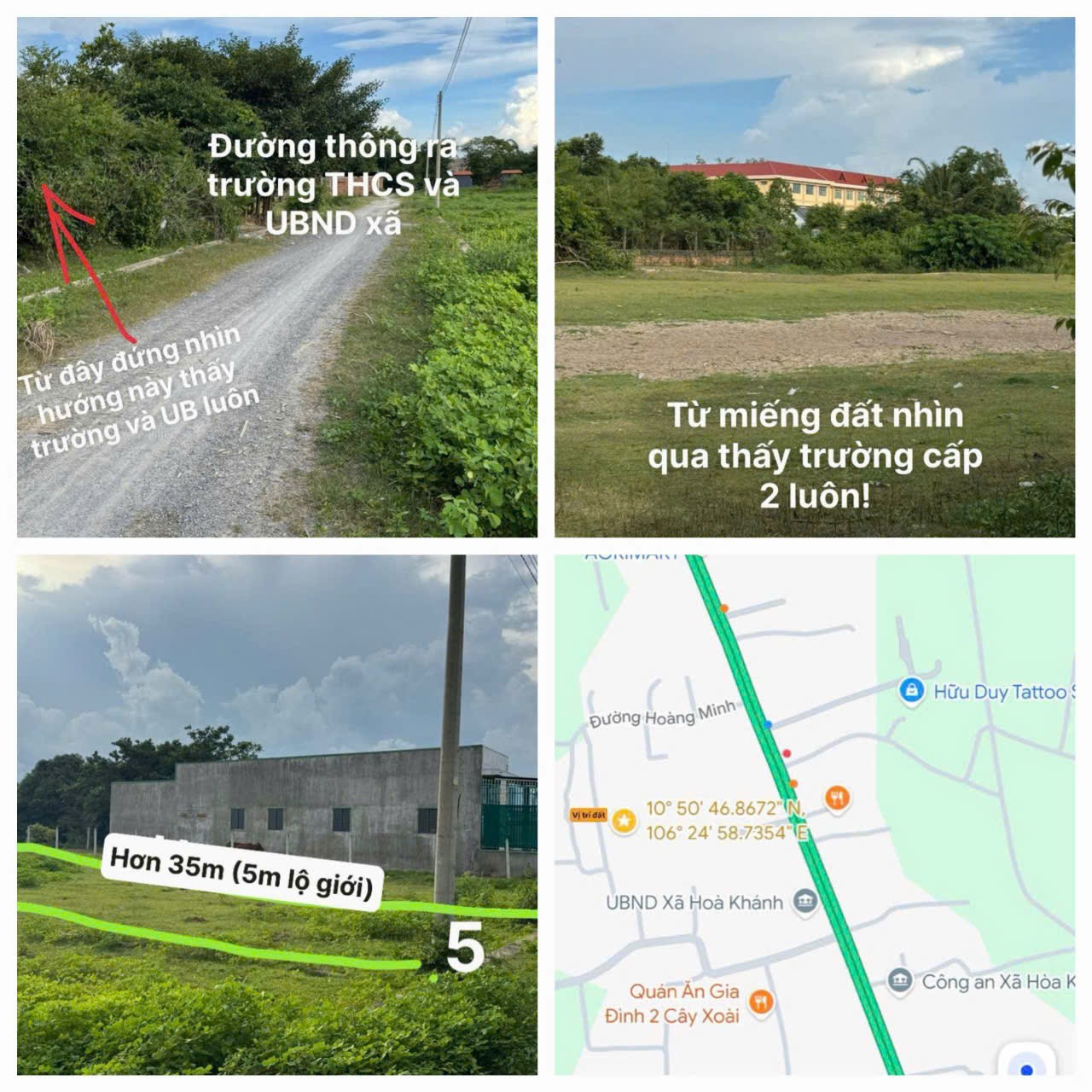 ĐẤT ĐẸP- GIÁ TỐT - CHÍNH CHỦ CẦN BÁN Tại xã Hoà Khánh Nam, Đức Hòa, Long An 16024236