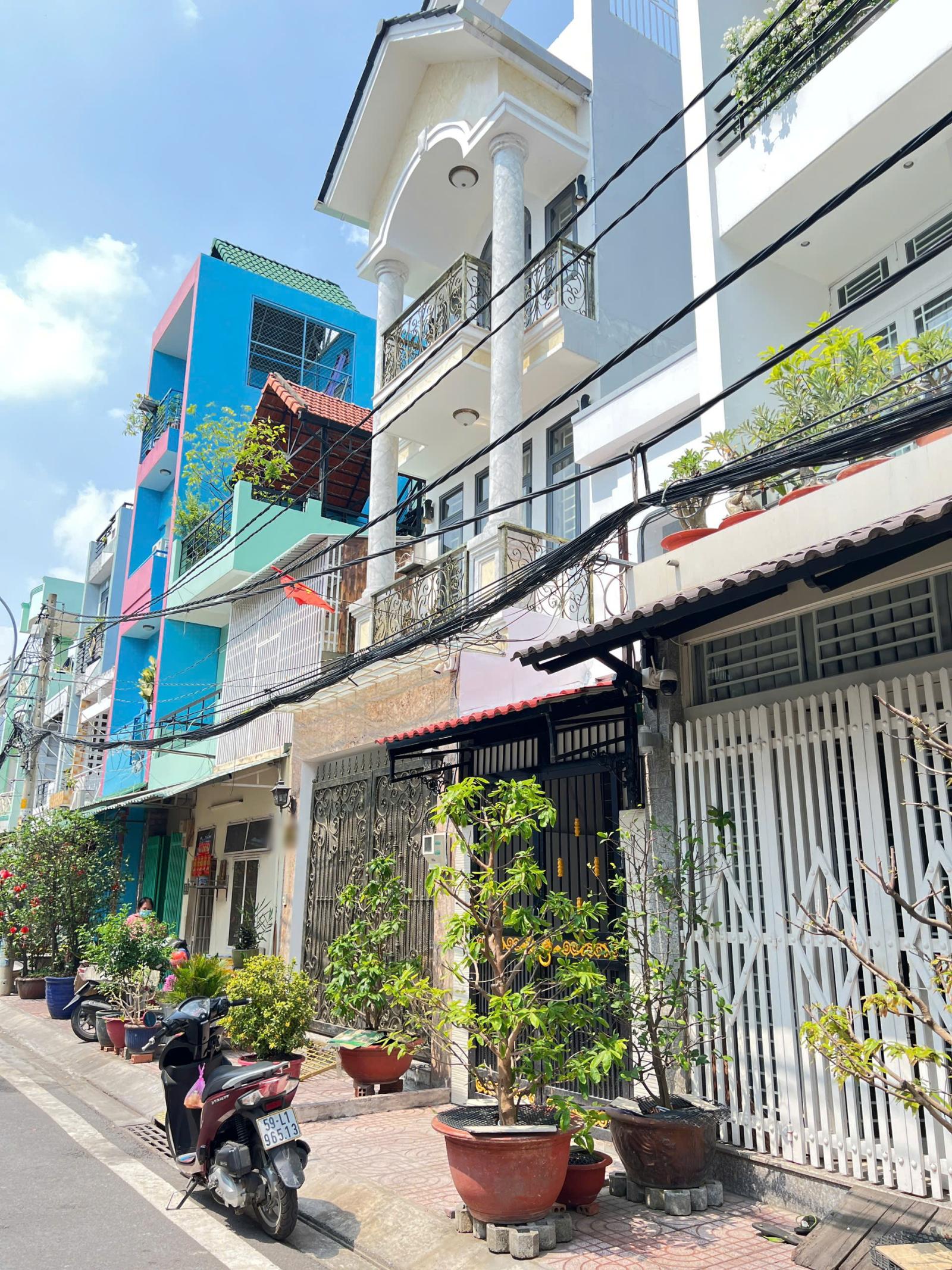 Nhà mới 2 tầng mặt tiền đường số ngay chợ Phạm Thế Hiển P4Q8. Giá: 4.6 tỷ bớt lộc 16024250
