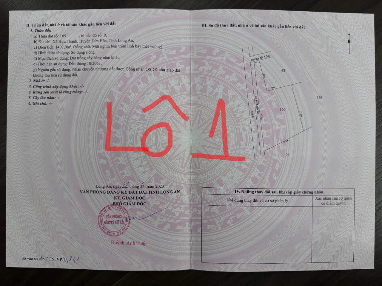 BÁN 2 LÔ ĐẤT VƯỜN TẠI HỰU THẠNH, ĐỨC HÒA, LONG AN 16024270