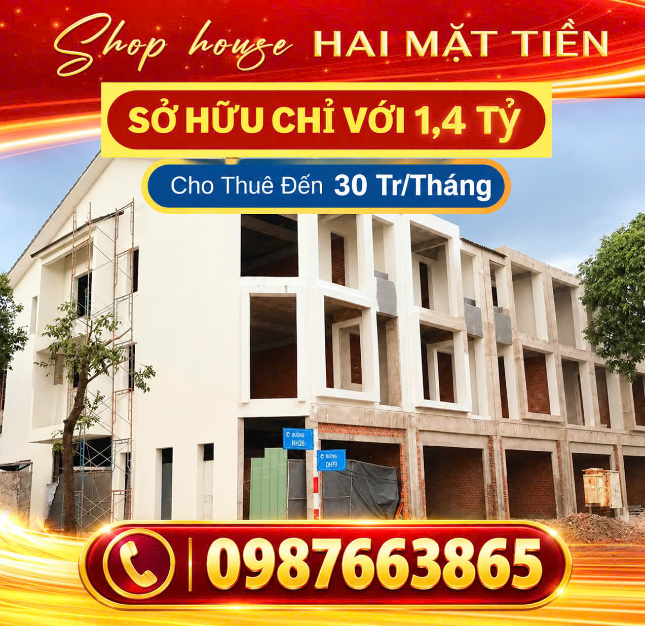 NHÀ PHỐ FIESTA CENTRAL BÌNH DƯƠNG - 28,6 TR/M² 150/M²  100% THỔ CƯ – 0987663865 SỞ HỮU NHÀ PHỐ 2 16024288