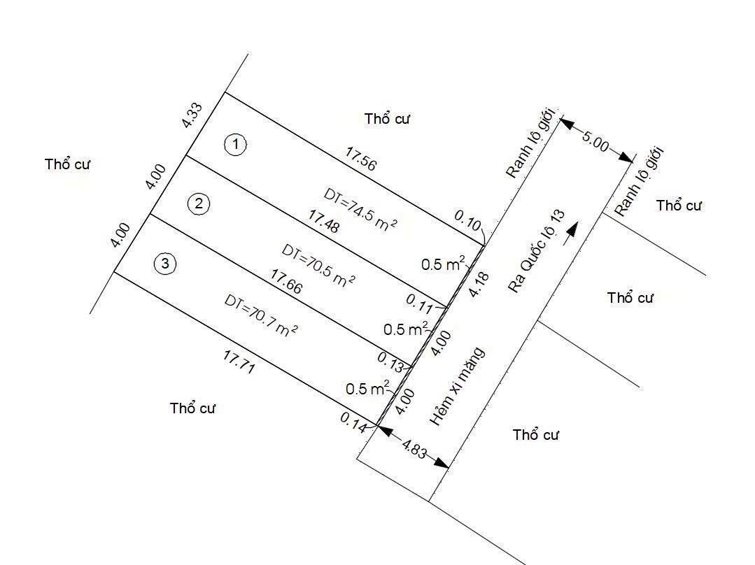 Mở Bán 3 Lô Đất Hẻm Xe Hơi – Hẻm 630 Quốc Lộ 13, Hiệp Bình Phước, TP. Thủ Đức 16024373
