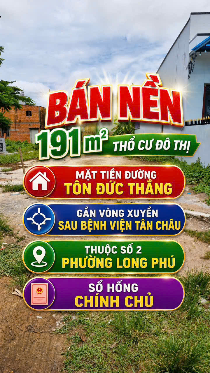 CHÍNH CHỦ BÁN ĐẤT MẶT TIỀN ĐƯỜNG TÔN ĐỨC THẮNG – LONG PHÚ, TÂN CHÂU, AN GIANG 16024598