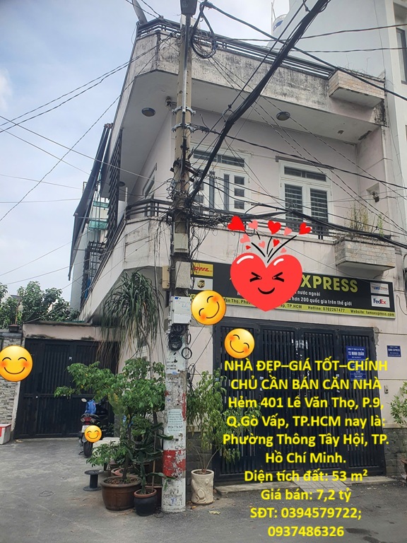 NHÀ ĐẸP–GIÁ TỐT–CHÍNH CHỦ CẦN BÁN CĂN NHÀ  Hẻm 401 Lê Văn Thọ, P.9, Q.Gò Vấp, TP.HCM 16024670