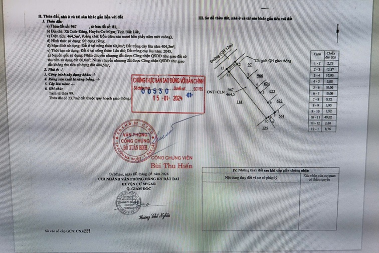 ĐẦU TƯ SINH LỜI - CHÍNH CHỦ CẦN BÁN GẤP LÔ ĐẤT TẠI Xã Cuôr Đăng,  Cư M'gar, Đắk Lắk 16024674