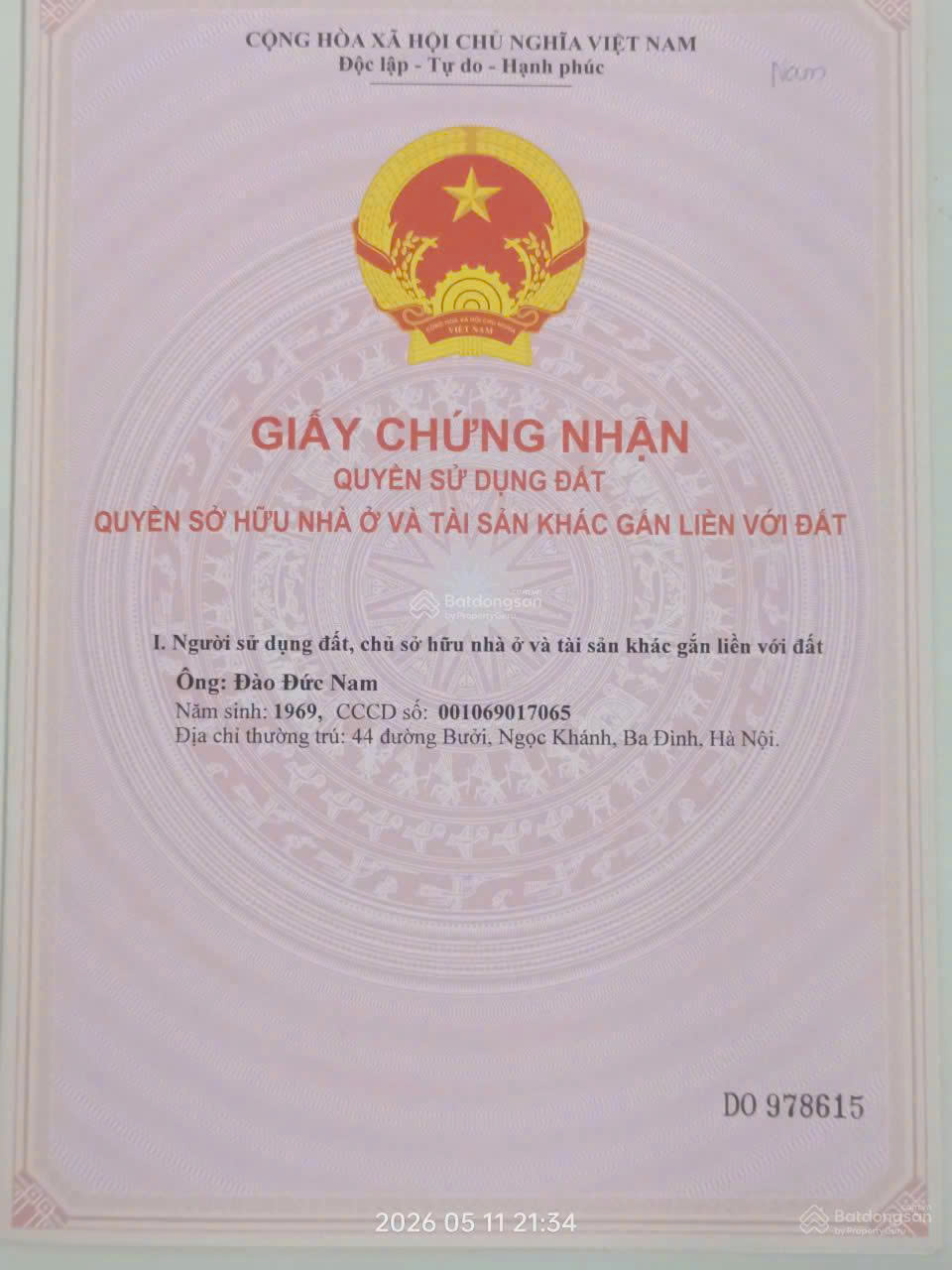 Chính chủ bán nhanh 43,9m2 đất thổ cư áp góc ngã tư, đường nhựa 10m và 15m tại Đông Anh 16024820