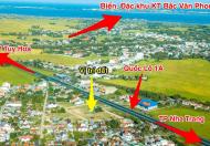 Bán 150m2 đất sổ đỏ, ngay QL1A, gần khu KT Bắc Vân Phong, đường lớn 8m, giá đầu tư 1.6 tỷ/nền