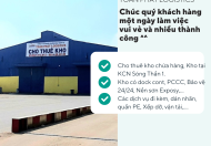 KHO XƯỞNG CẦN CHO THUÊ, GIÁ RẺ