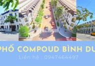 Nhà phố compound ngay trung tâm Bình Dương giá 2,6 tỷ/căn, sổ hồng riêng