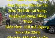 ĐẤT FULL THỔ CƯ - GIÁ TỐT – Bán 2 Lô Đất Vị Trí Đẹp Tại Huyện Lai Vung - Đồng Tháp