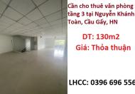 ✨Cần cho thuê văn phòng tầng 3 tại Nguyễn Khánh Toàn, Cầu Gấy, HN - 0396696556
