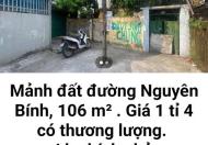 Chính chủ bán mảnh đất 106m2 số 1/14 đường Nguyễn Bính, phường Trần Quang Khải, TP.Nam Định
