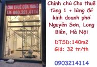 ✨Chính chủ Cho thuê tầng 1 + lửng để kinh doanh phố Nguyễn Sơn, Long Biên, 32tr/th; 0903214114
